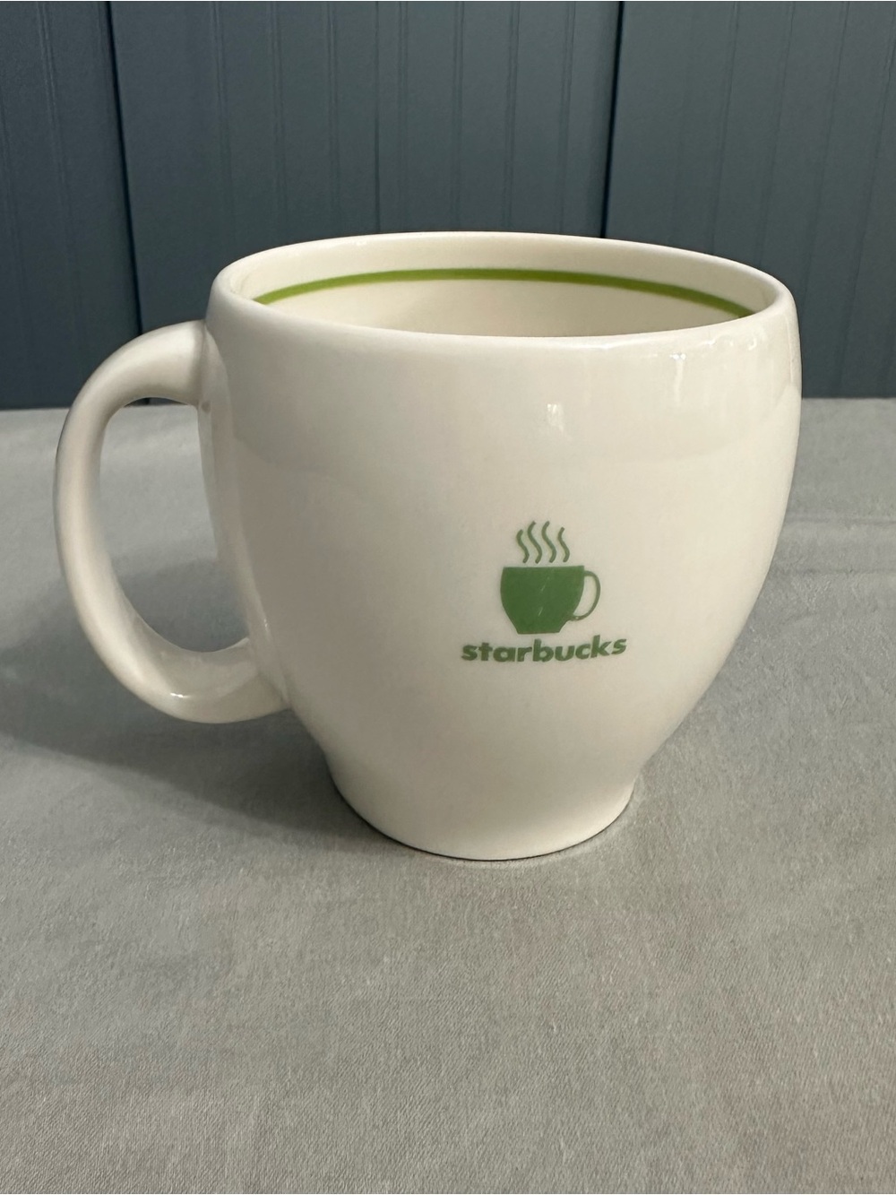 Starbucks Barista White Mug Green Logo 2003 Coffee & Tea Advertising